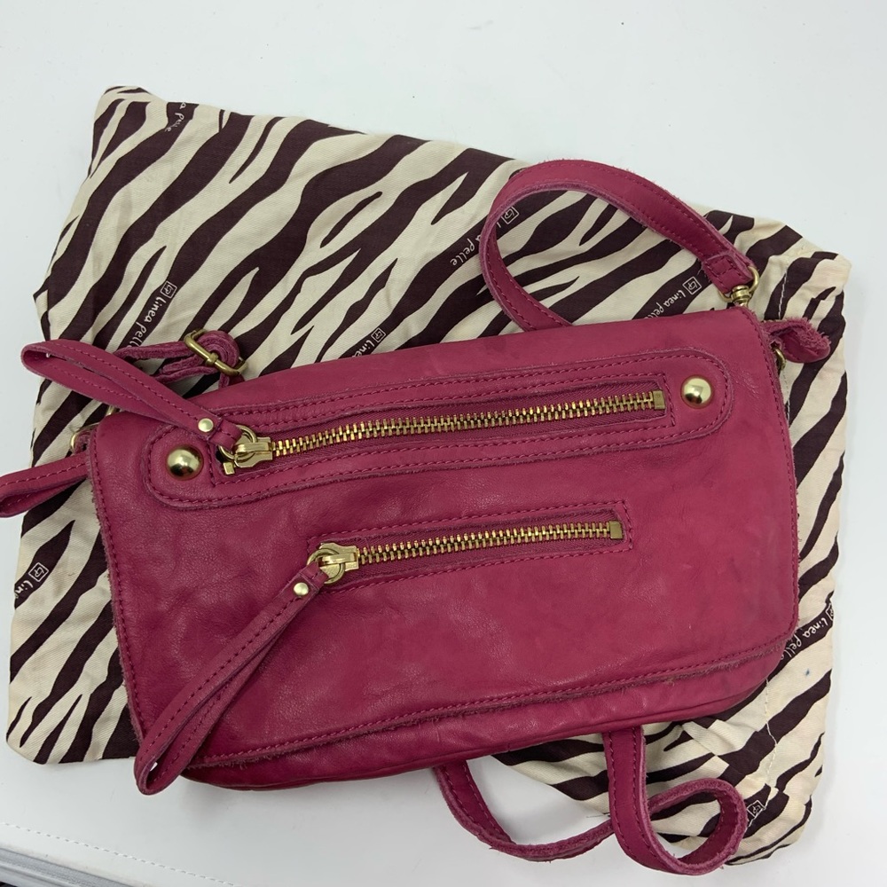 Linea Pelle Purple Crossbody/Shoulder Bag